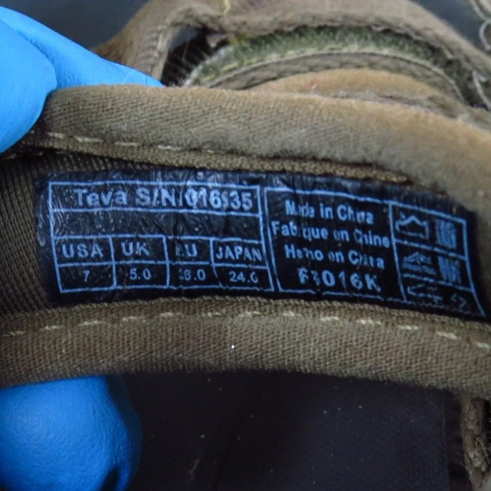 Teva Original Universal Premier Womens Sandal Size 7 Hiking Olive Green Webbing